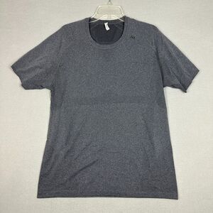 Lululemon Mens Large Metal Vent Tech Short Sleeve Shirt Dark Gray Training Run